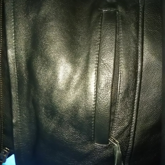Heavy Duty Leather biker jacket XL - Picture 4 of 7